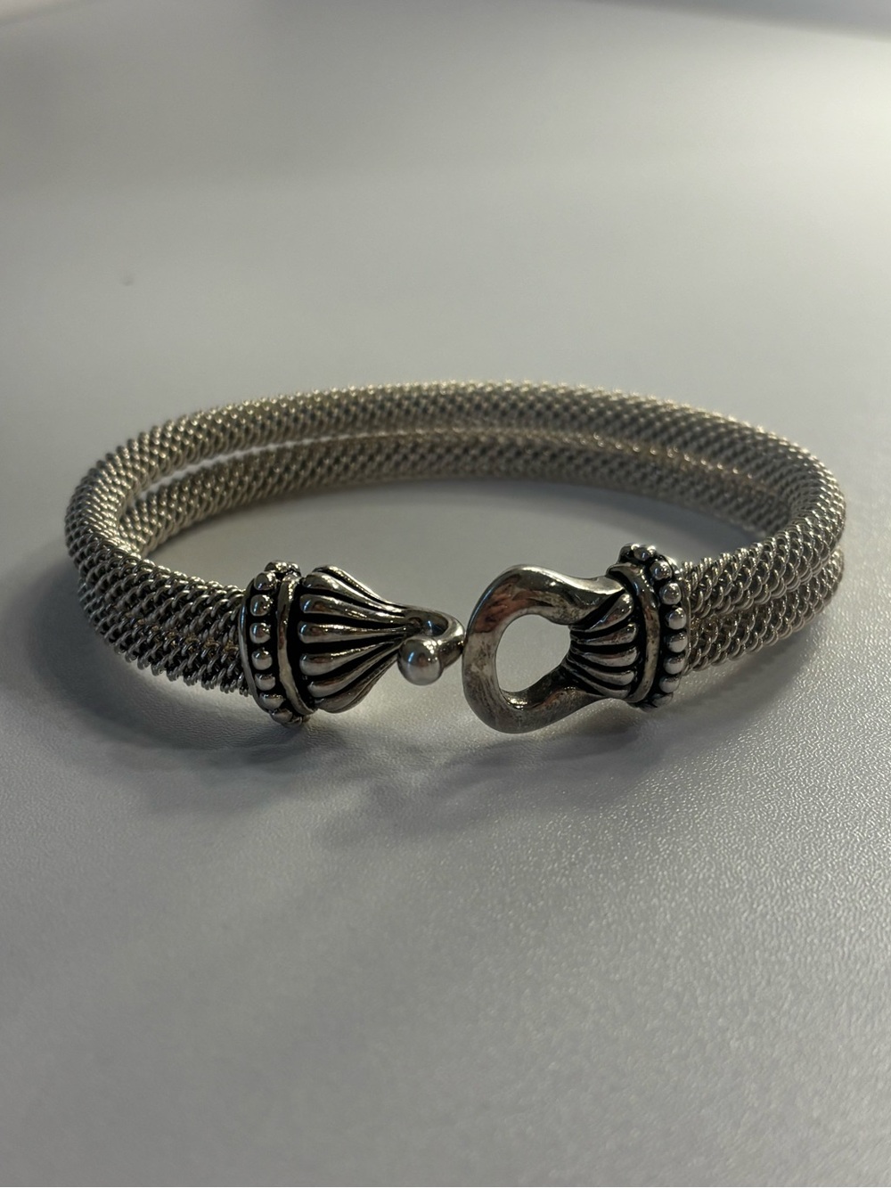 Joseph Esposito Sterling Silver 925 Mesh Bracelet